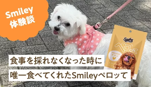 【Smiley体験談】食事を採れなくなった時に唯一食べてくれたSmileyペロッて